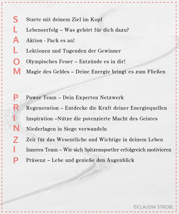 Das Slalom-Prinzip, Vortrag, Speaker, Motivation, Keynote,Workshop, Seminar